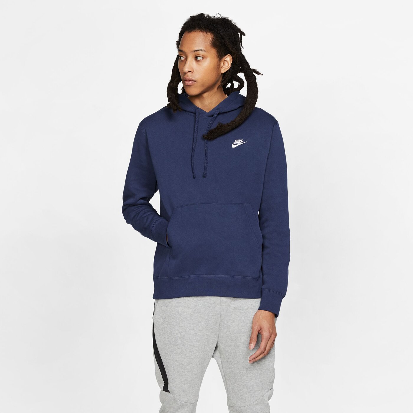 M NSW CLUB HOODIE PO BB MIDNIGHT NAVY/MIDNIGHT NAVY/WH – Bild 8