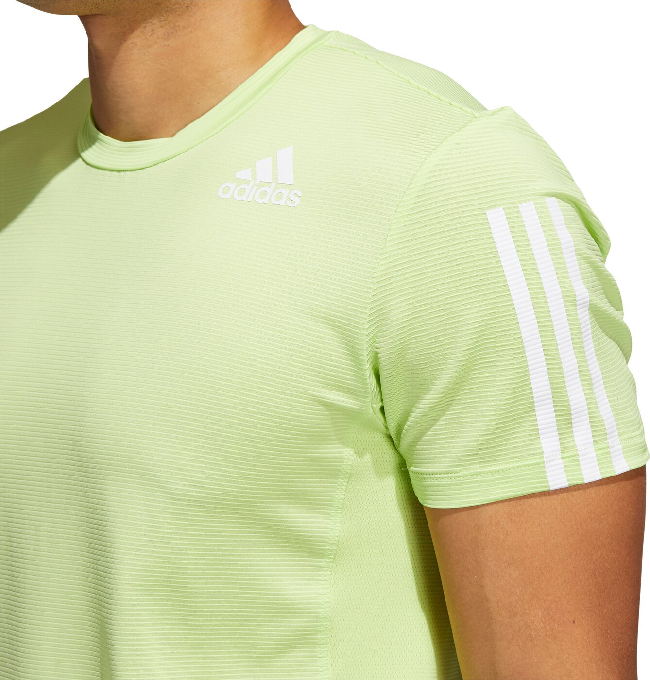 ADIDAS - AERO3S TEE PB PULLIM/WHITE – Bild 4