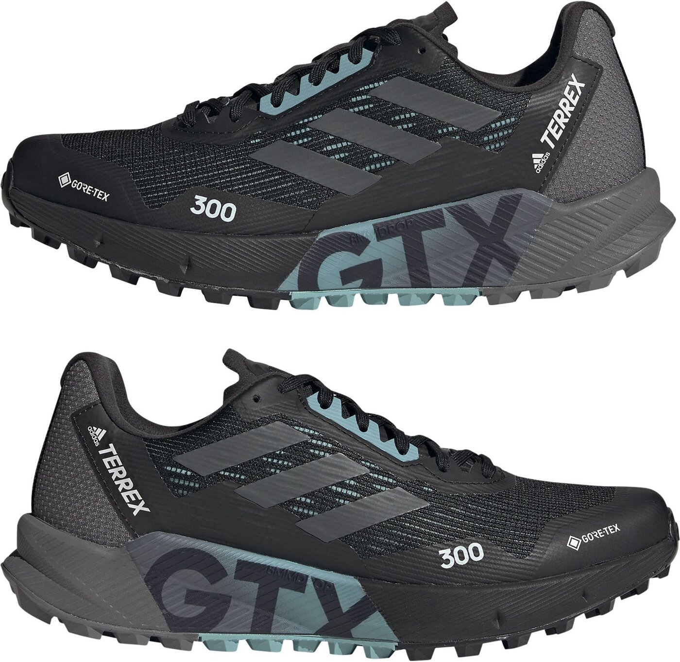 ADIDAS - TERREX AGRAVIC FLOW 2 GTX W CBLACK/GRESIX/MINTON – Bild 4