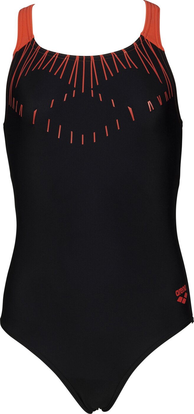 ARENA - G TRICK JR SWIM PRO BACK ONE PIECE BLACK-FLOREALE
