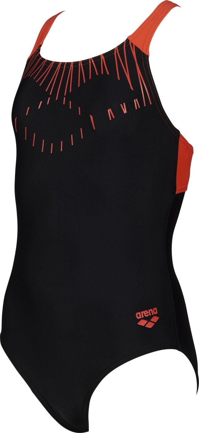 ARENA - G TRICK JR SWIM PRO BACK ONE PIECE BLACK-FLOREALE – Bild 3
