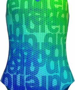 ARENA - GIRL'S ARENA MULTI COLOURS SWI BLUE RIVER MULTI-BLUE RIVER