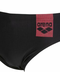 ARENA - M BASICS BRIEF BLACK -FLUO RED