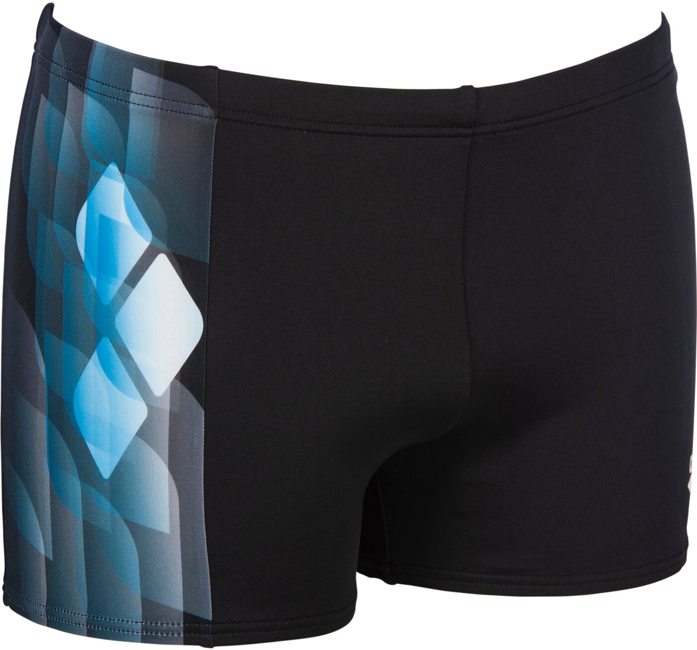 ARENA - M MIRRORS SHORT BLACK-TURQUOISE