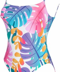 ARENA - W ALLOVER U BACK ONE PIECE PINK FLAMBE' MULTI