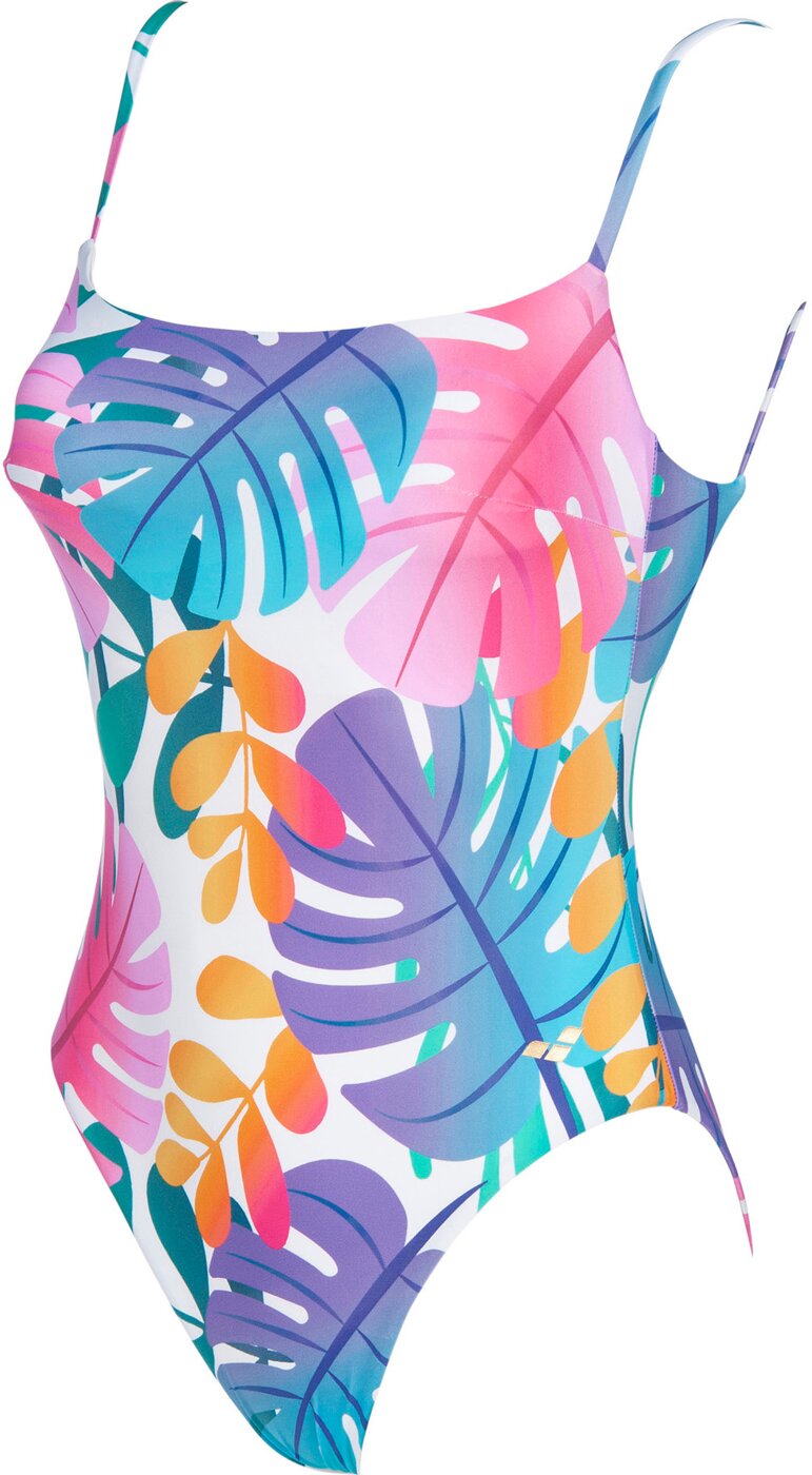 ARENA - W ALLOVER U BACK ONE PIECE PINK FLAMBE' MULTI