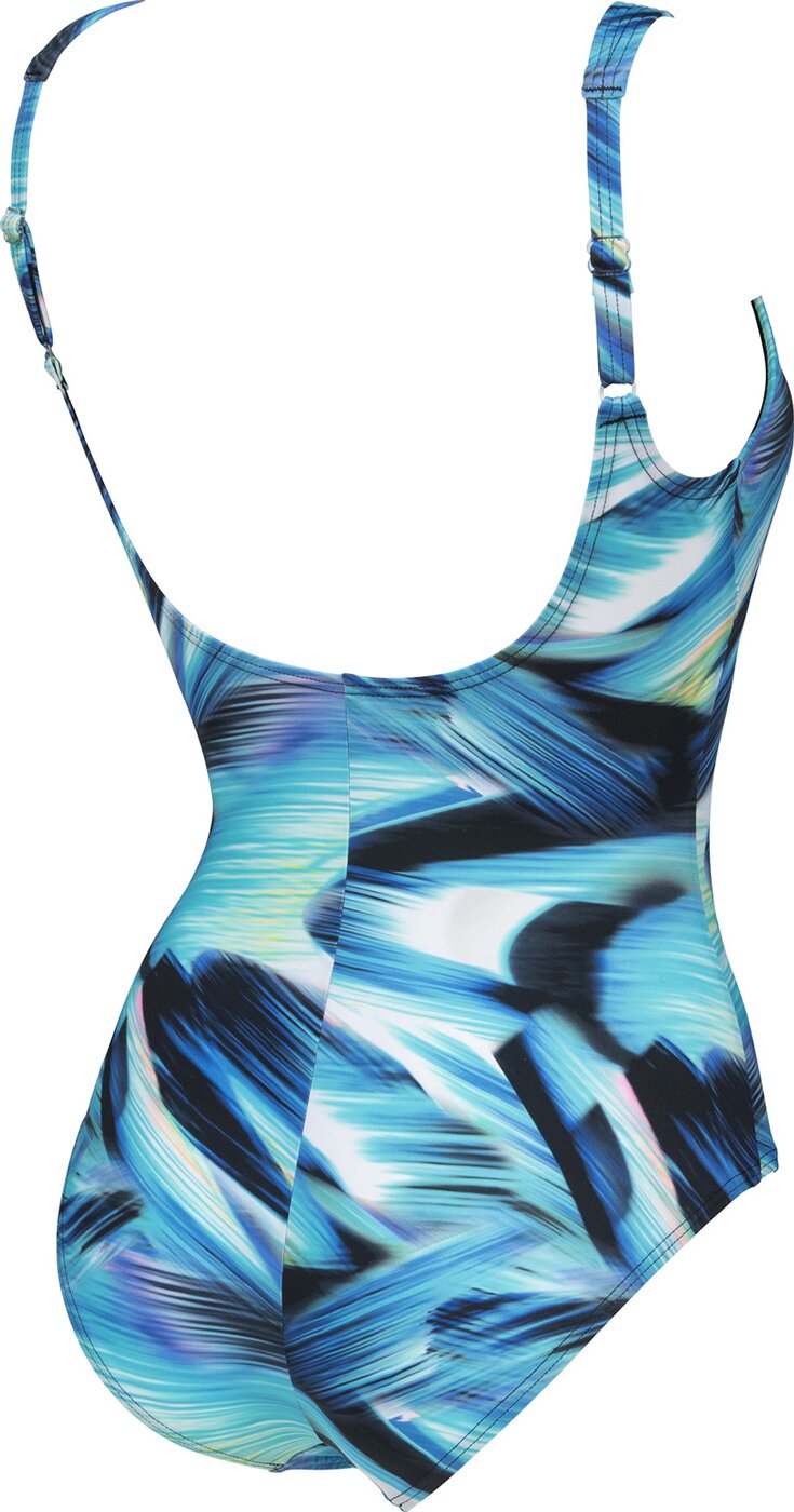 ARENA - W FLAVIA U BACK ONE PIECE C-CU BLACK MULTI – Bild 4