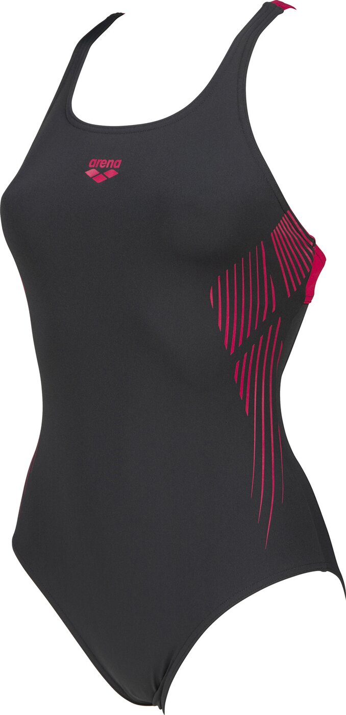 ARENA - W STREAK SWIM PRO BACK ONE PIE ASPHALT-FREAK ROSE – Bild 3