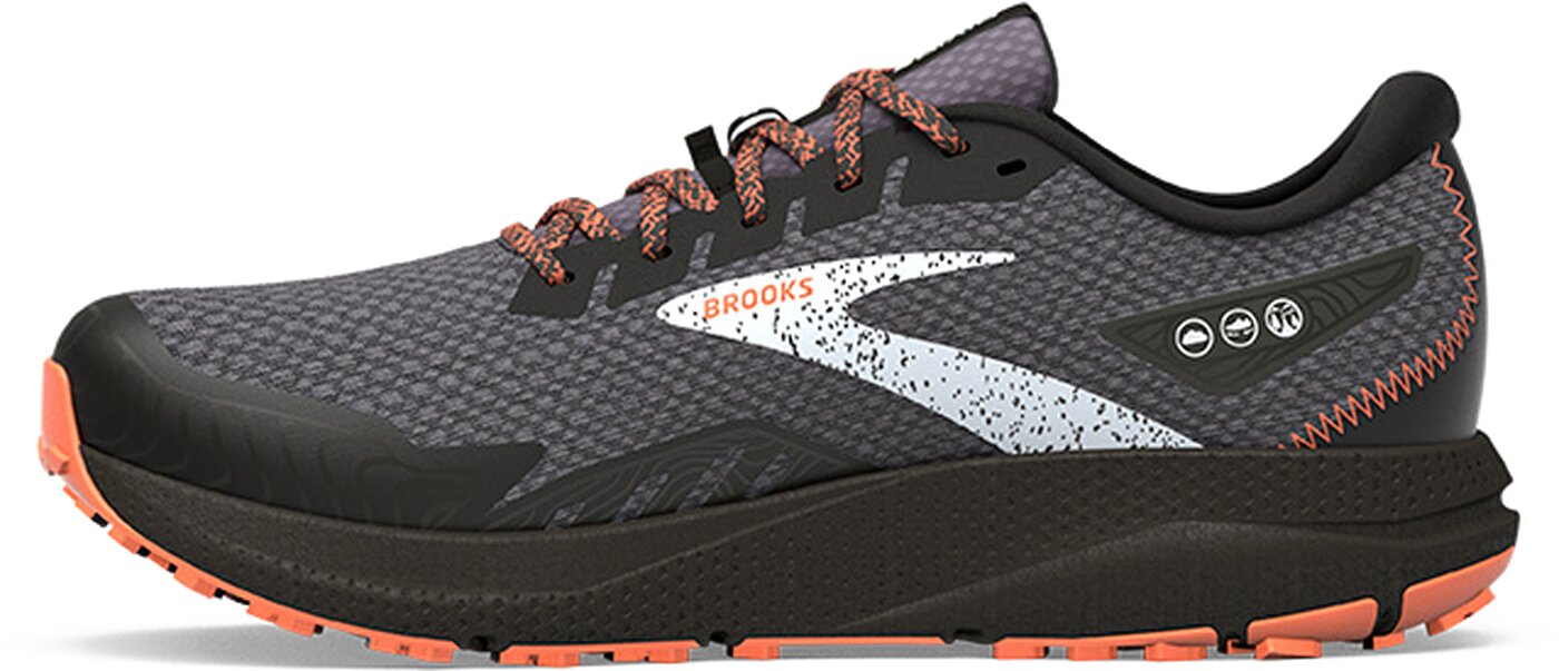 BROOKS - Divide 4 GTX BLACK/FIRECRACKER/BLUE – Bild 4