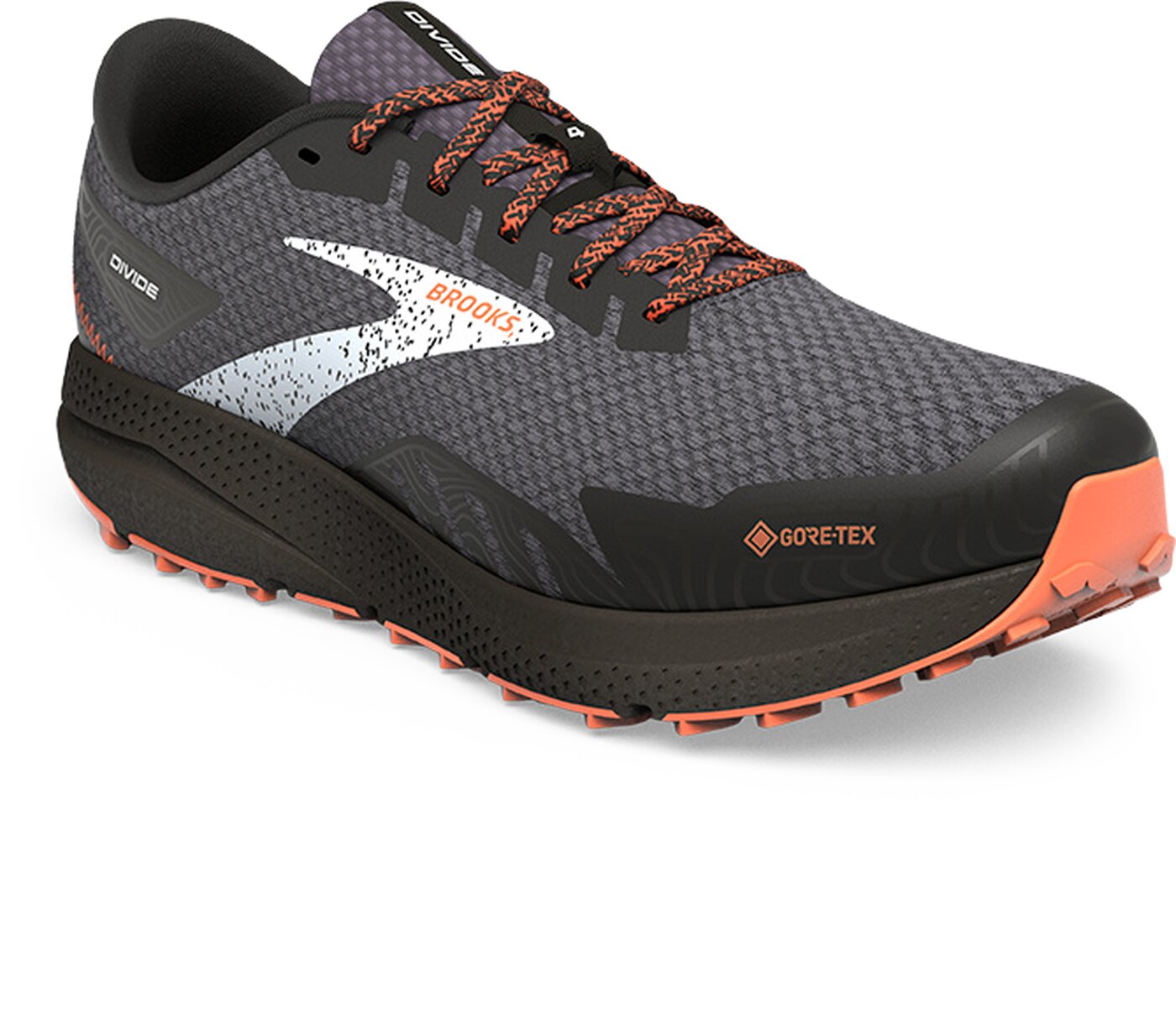 BROOKS - Divide 4 GTX BLACK/FIRECRACKER/BLUE – Bild 5