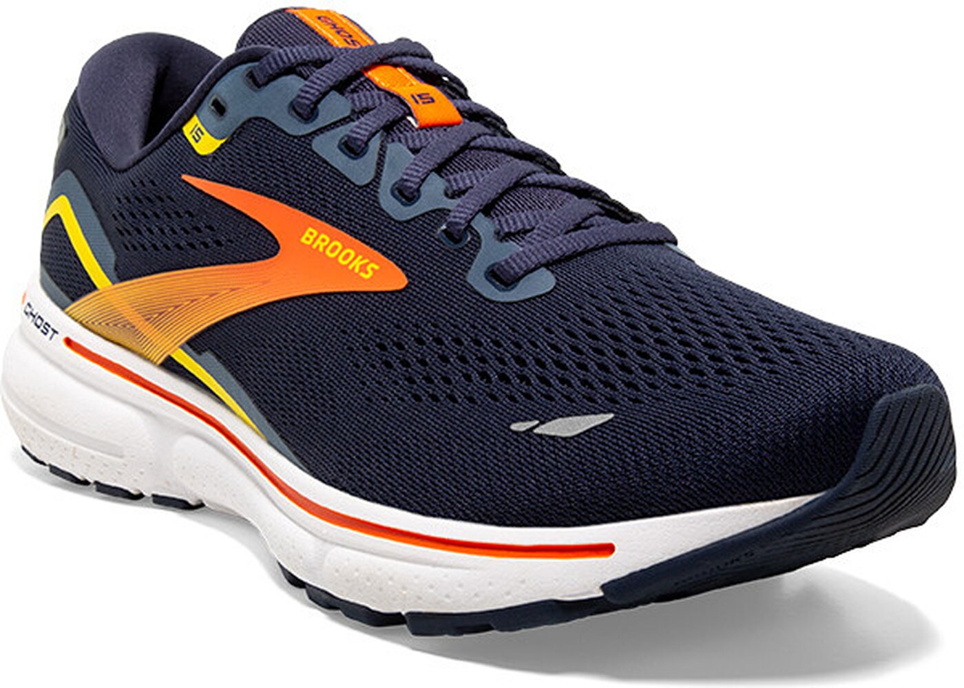BROOKS - Ghost 15 PEACOAT/RED/YELLOW – Bild 5
