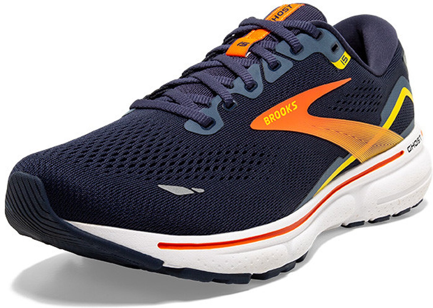 BROOKS - Ghost 15 PEACOAT/RED/YELLOW – Bild 7
