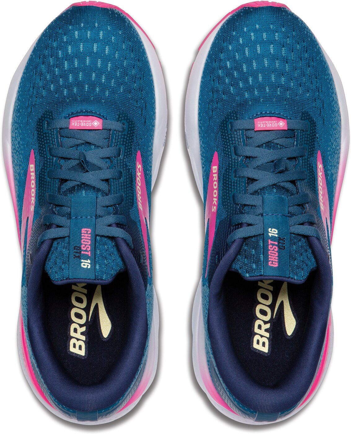 BROOKS - Ghost 16 GTX MOROCCAN BLUE/PINK/YELLOW – Bild 3