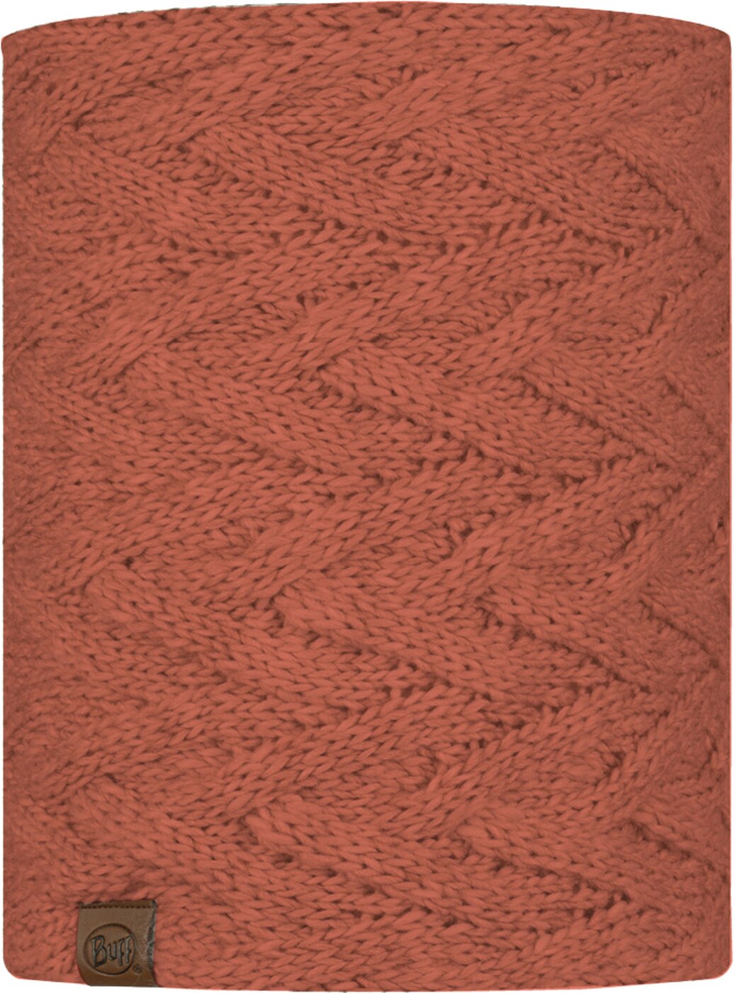 BUFF - Knitted & Fleece Neckwarmer CRIMSON RED