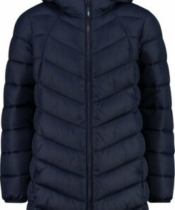 CMP - KID G COAT FIX HOOD BLACK BLUE
