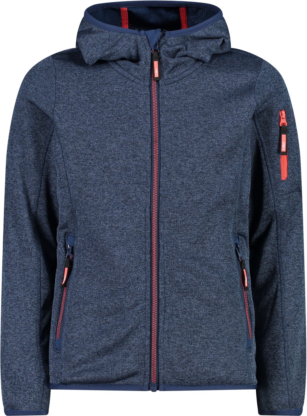 CMP - KID G JACKET FIX HOOD BLUE-LIGHT BLUE