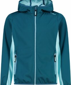 CMP - KID G JACKET FIX HOOD DEEP LAKE-ACQUA