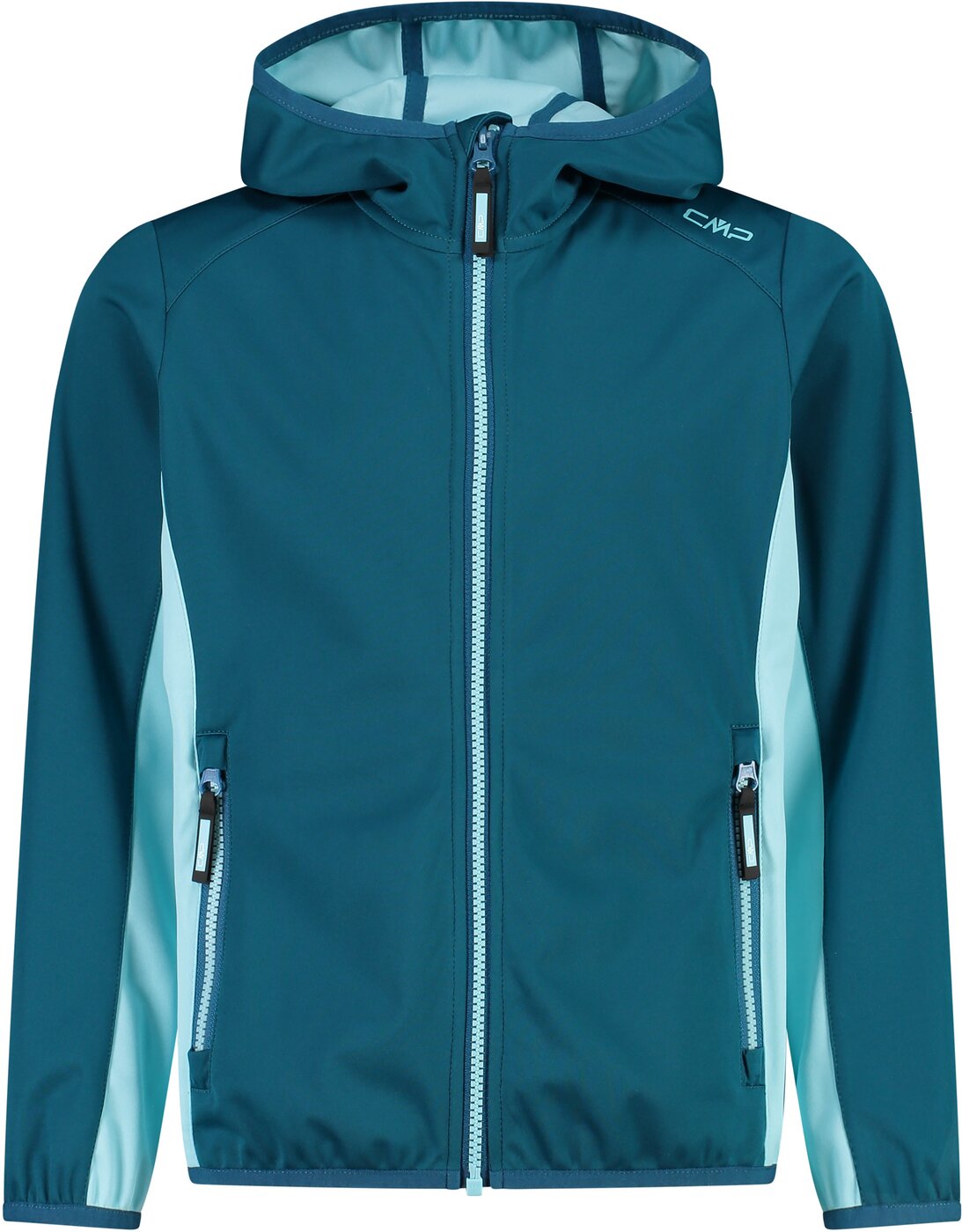 CMP - KID G JACKET FIX HOOD DEEP LAKE-ACQUA