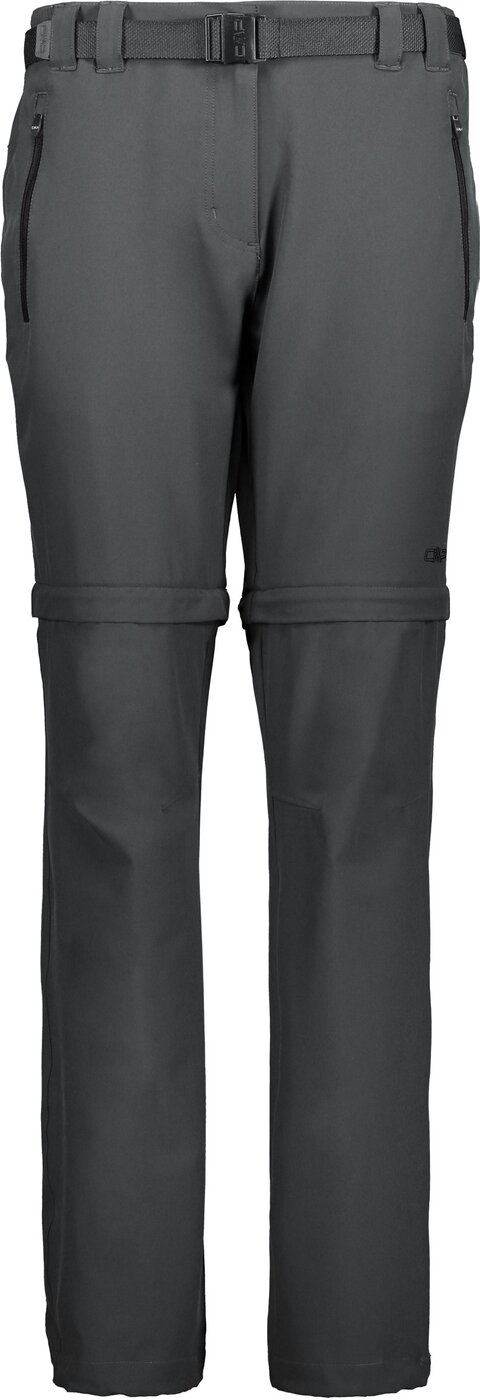 CMP - KID G ZIP OFF PANT ANTRACITE-NERO