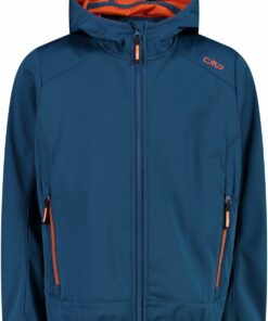 CMP - KID JACKET FIX HOOD OCEAN