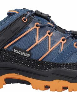 CMP - KIDS RIGEL LOW TREKKING SHOES WP BLUESTEEL-FLAME