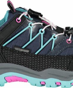CMP - KIDS RIGEL LOW TREKKING SHOES WP B.BLUE-ACQUA