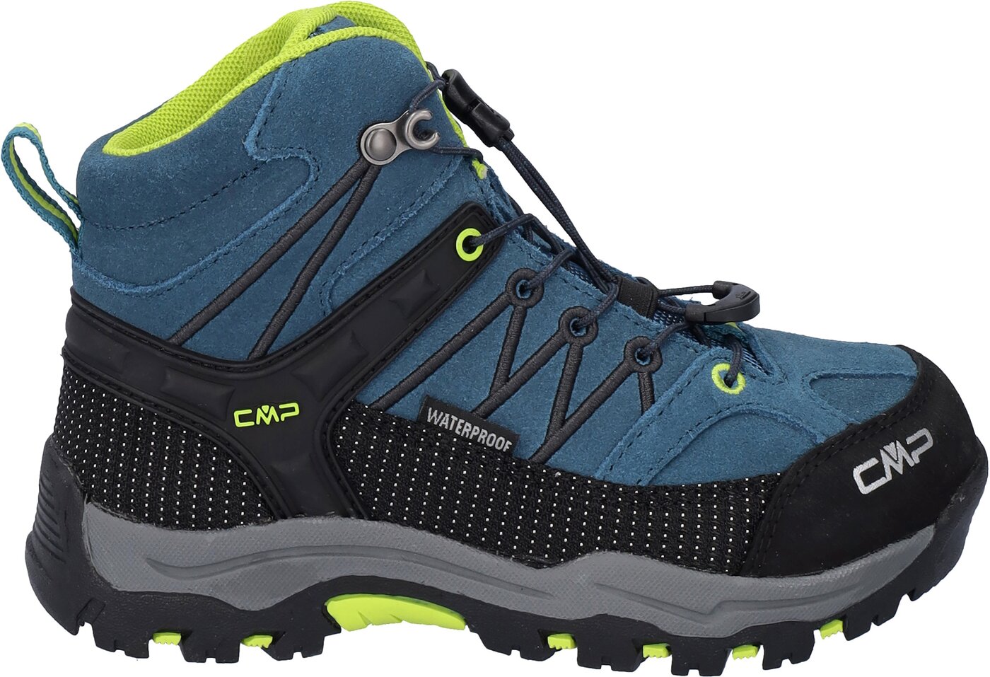 CMP - KIDS RIGEL MID TREKKING SHOES WP DEEP LAKE-ACIDO