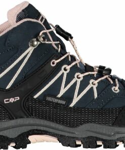 CMP - KIDS RIGEL MID TREKKING SHOES WP ASPHALT-ROSE