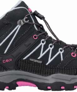 CMP - KIDS RIGEL MID TREKKING SHOES WP TITANIO-SKYWAY