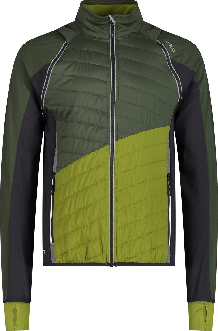 CMP - MAN JACKET WITH DETACHABLE SLEEVES OIL GREEN