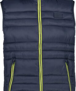CMP - MAN VEST ZIP HOOD BLACK BLUE