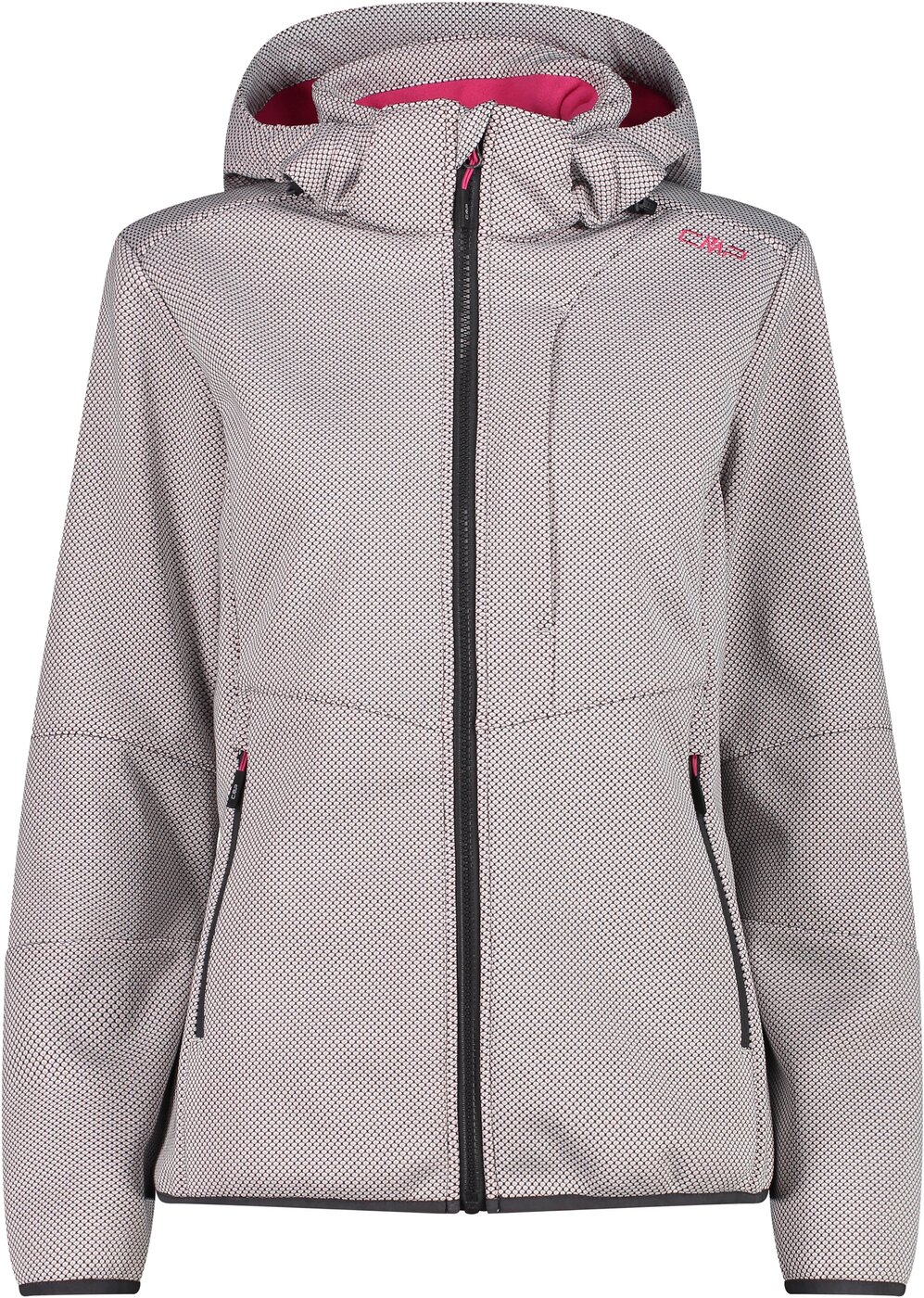 CMP - WOMAN JACKET ZIP HOOD B.CO GESSO-ANTRACITE