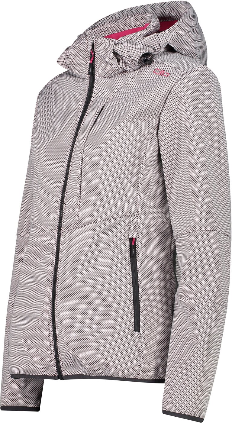 CMP - WOMAN JACKET ZIP HOOD B.CO GESSO-ANTRACITE – Bild 3