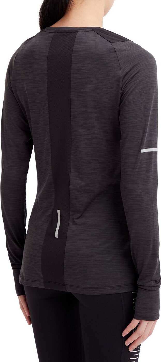 ENERGETICS - Da.-Langarmshirt Evii L/S W MELANGE/BLACK/BLACK – Bild 2