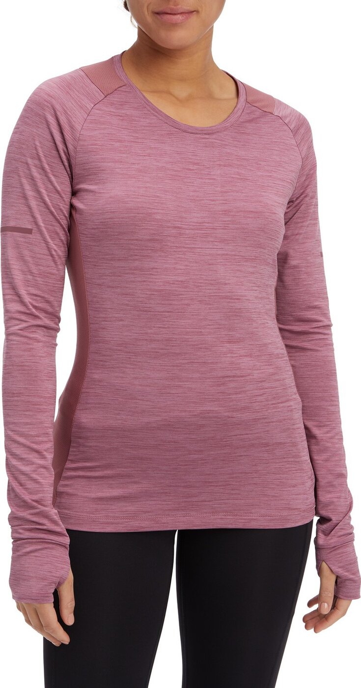 ENERGETICS - Da.-Langarmshirt Evii L/S W MELANGE/RED WINE/VIO – Bild 2