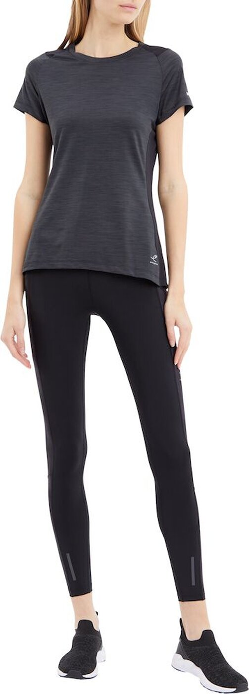 ENERGETICS - Da.-T-Shirt Evii SS W MELANGE/BLACK/BLACK – Bild 4