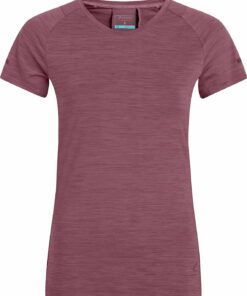 ENERGETICS - Da.-T-Shirt Evii SS W MELANGE/RED WINE/VIO