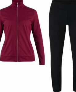 ENERGETICS - Da.-Trainings-Anzug Janice und Joelle wm REDWINE/BLACK