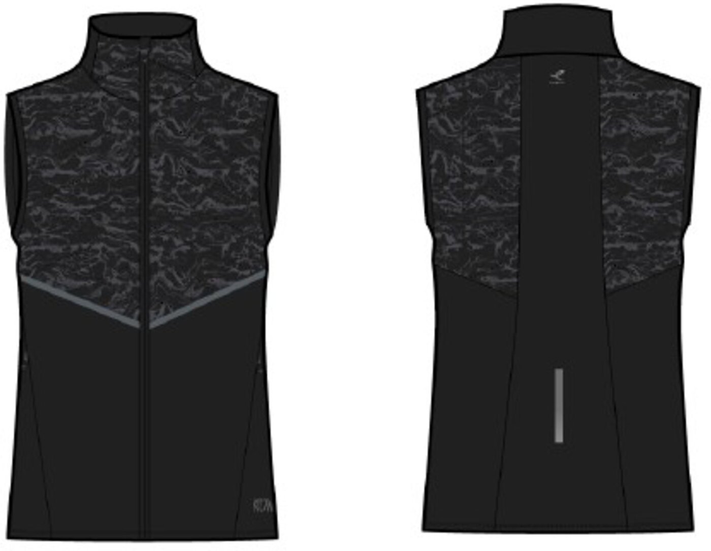 ENERGETICS - Da.-Weste Baya VST W AOP/BLACK/ANTHRACITE – Bild 2