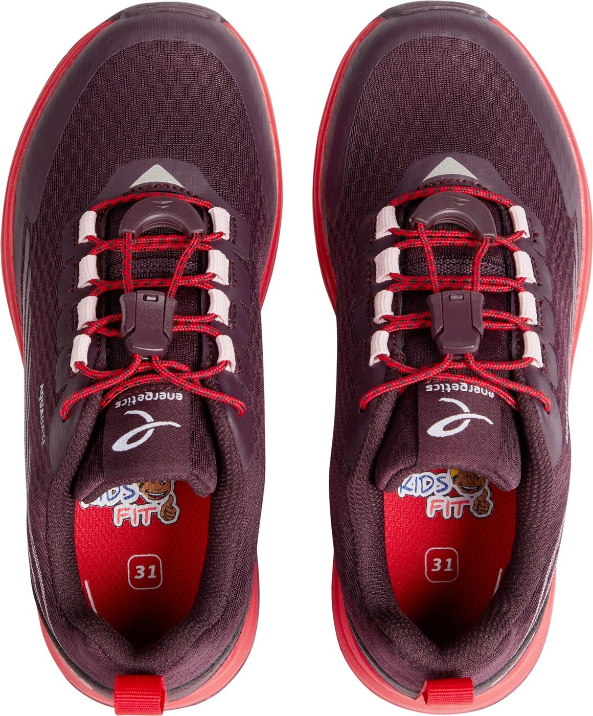 ENERGETICS - Ki.-Running-Schuh Zyrox Core AQB J RED WINE/ROSE/RED – Bild 3
