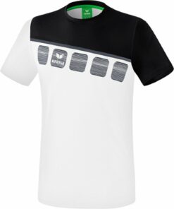 ERIMA - 5-C t-shirt function WHITE/BLACK/DARK GREY