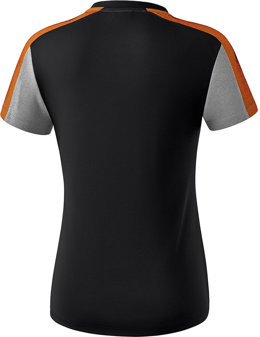 ERIMA - PREMIUM ONE 2.0 t-shirt function BLACK/GREY MELANGE/NEON ORANGE – Bild 2