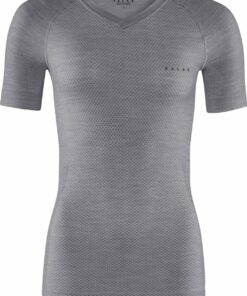 FALKE - WT-Light Shortsl. Shirt Regular w GREY-HEATHER