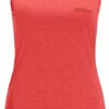 JACK WOLFSKIN - CROSSTRAIL TANK W VIBRANT RED