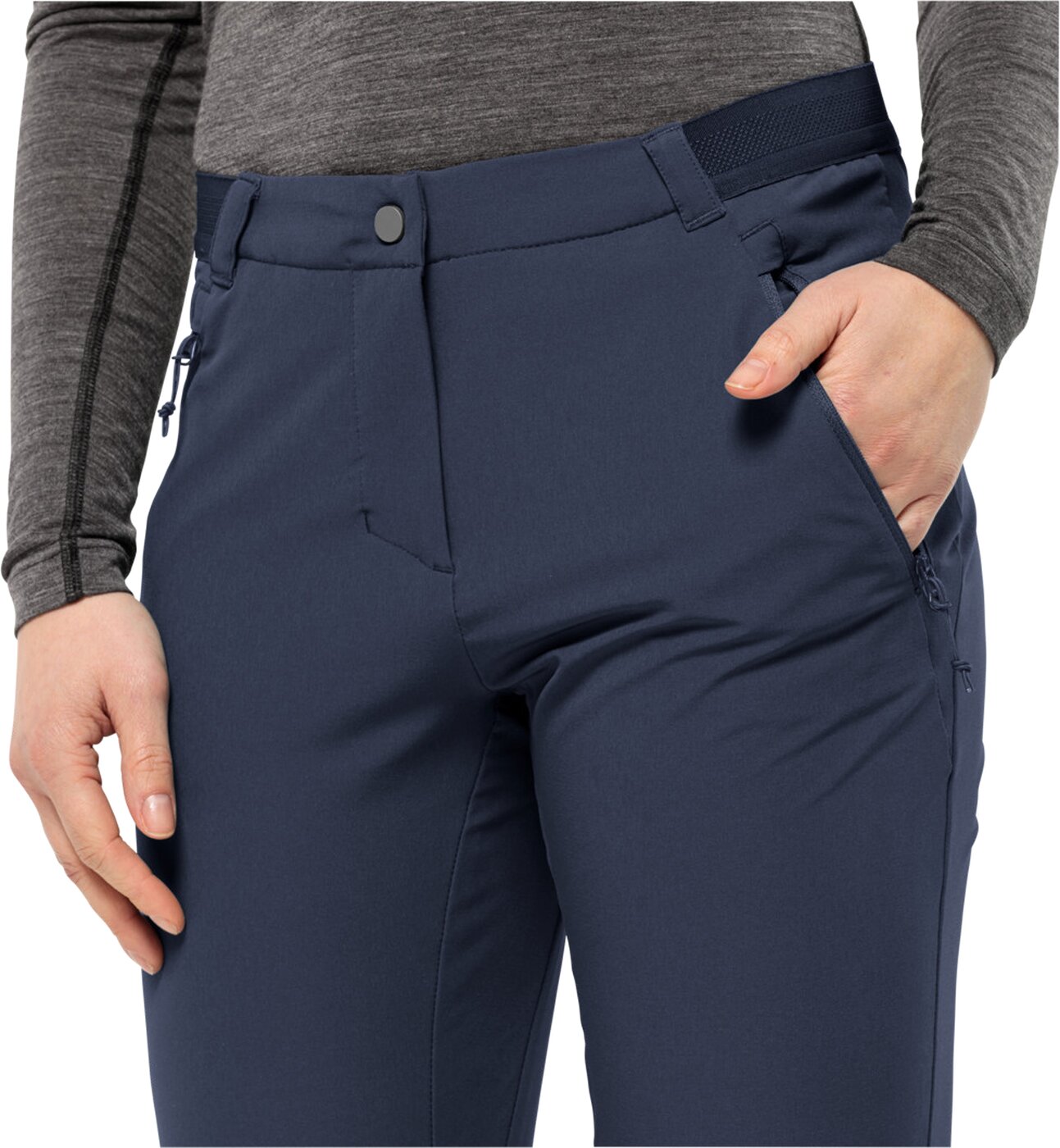 JACK WOLFSKIN - GEIGELSTEIN SLIM PANTS W NIGHT BLUE – Bild 4