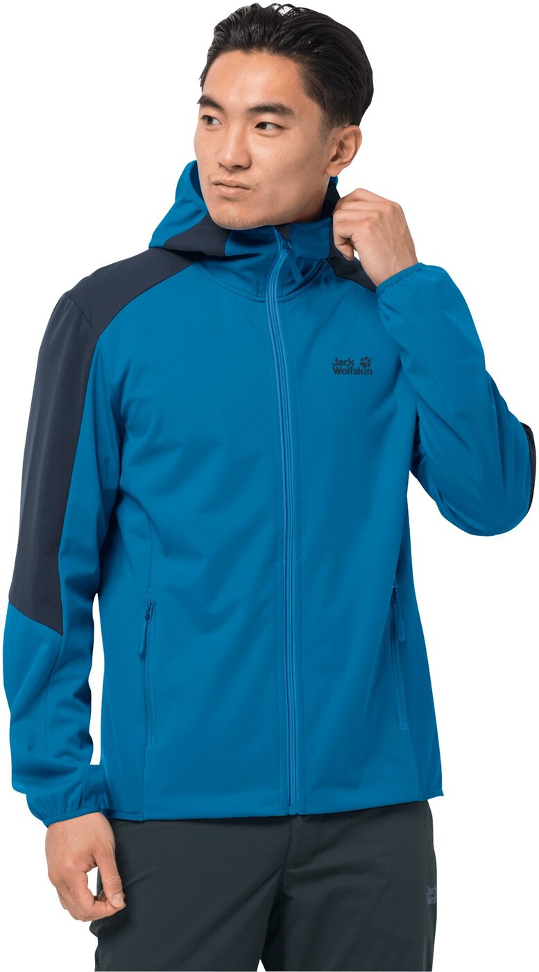 JACK WOLFSKIN - GO HIKE SOFTSHELL M BLUE PACIFIC – Bild 2