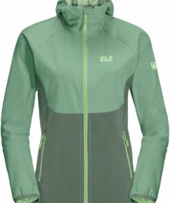 JACK WOLFSKIN - GO HIKE SOFTSHELL W HEDGE GREEN