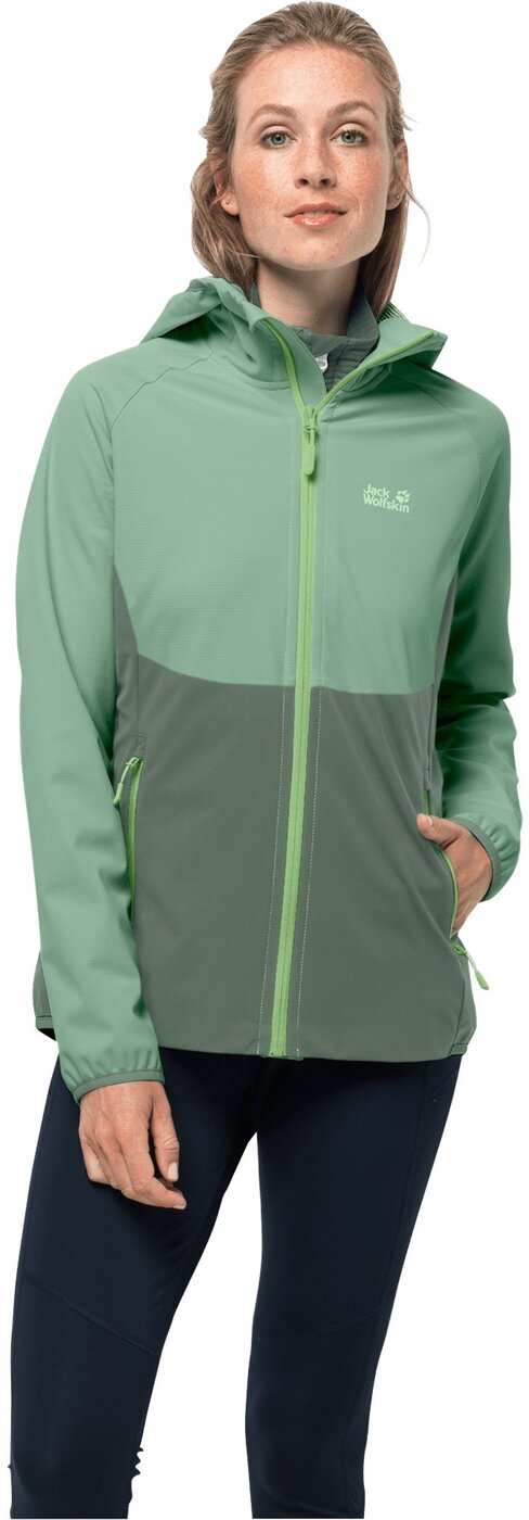 JACK WOLFSKIN - GO HIKE SOFTSHELL W HEDGE GREEN – Bild 2