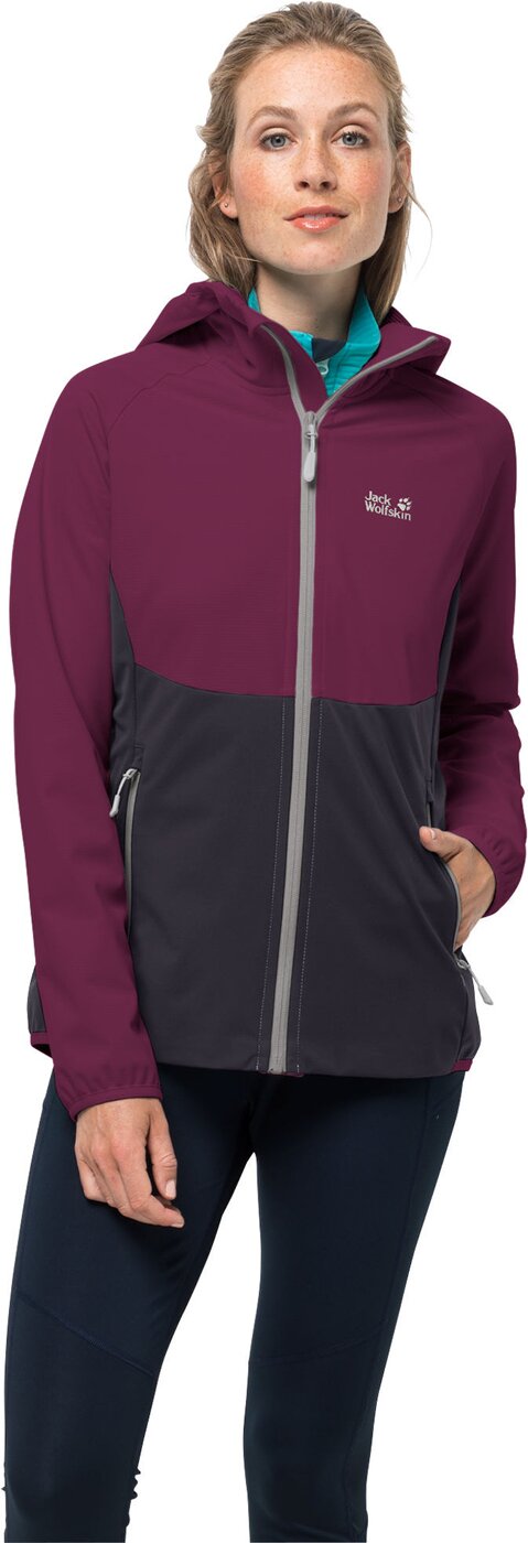 JACK WOLFSKIN - GO HIKE SOFTSHELL W WILD BERRY – Bild 2
