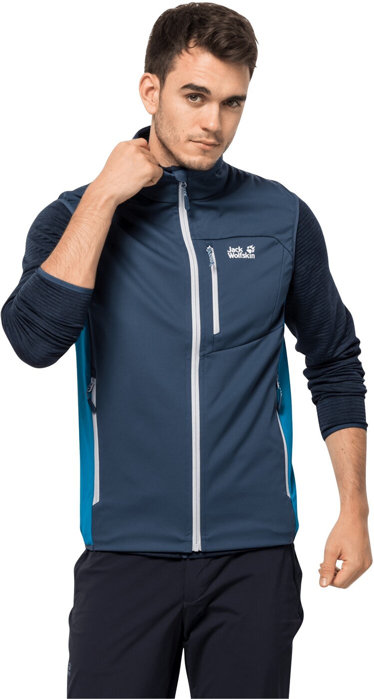 JACK WOLFSKIN - HIGHEST PEAK VEST M THUNDER BLUE – Bild 2